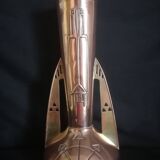 Pair of Jugendstil vases in copper and brass, German mark GBN