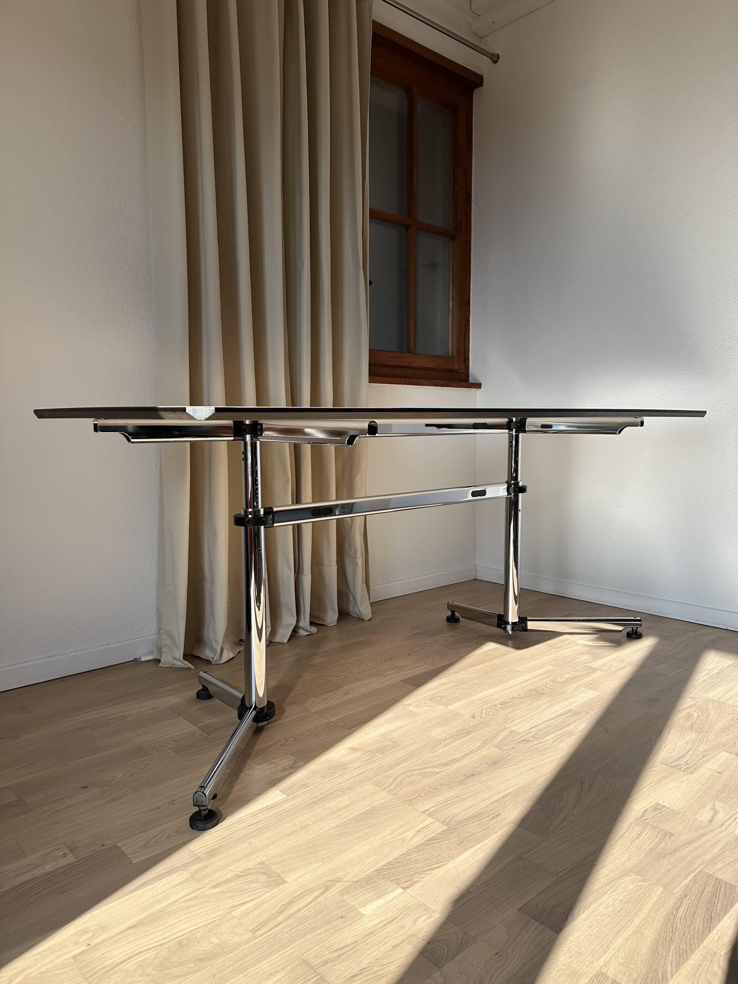 KITOS USM Haller desk in natural varnished beech veneer