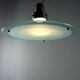 Vintage ceiling light in glass and enamelled metal, design, Italy, 1980s
