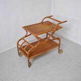 Rattan serving trolley 1970
