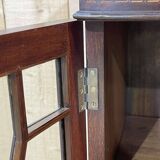 English 3-door mahogany bookcase from the 1950s