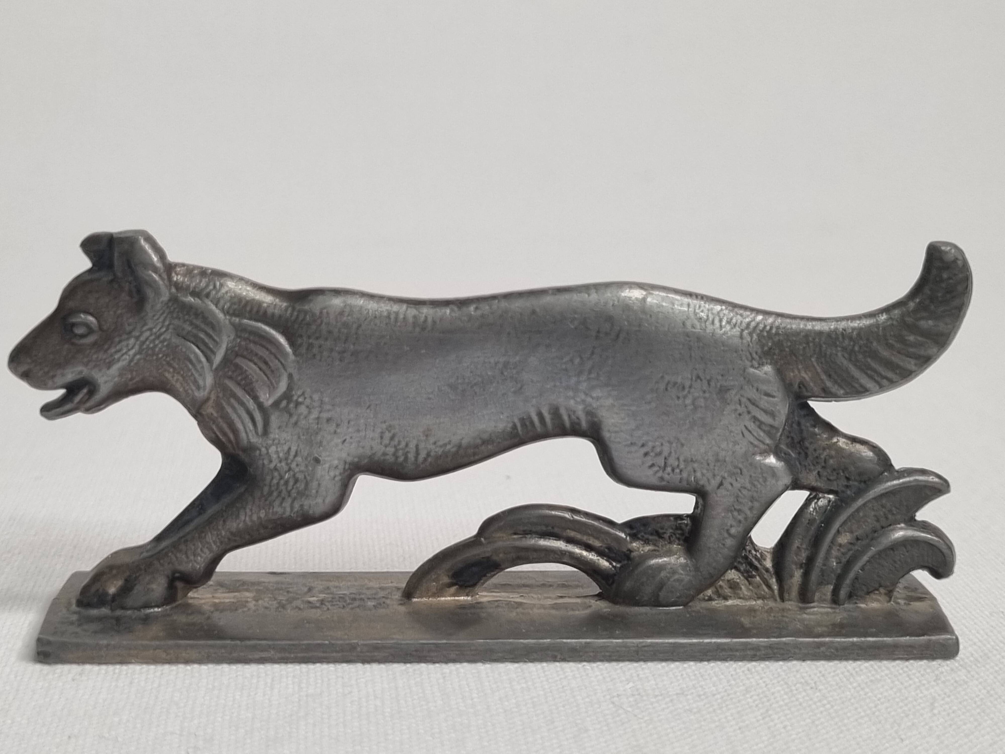 Set of five Art Deco Wild Animal Knife Holders, after Joseph Buisson