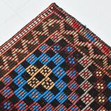 Blue & Burgundy Tribal Kilim Rug, 181x295Cm