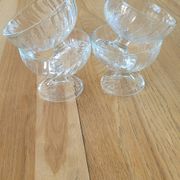 4 transparent glass ice cream bowls - Luminarc