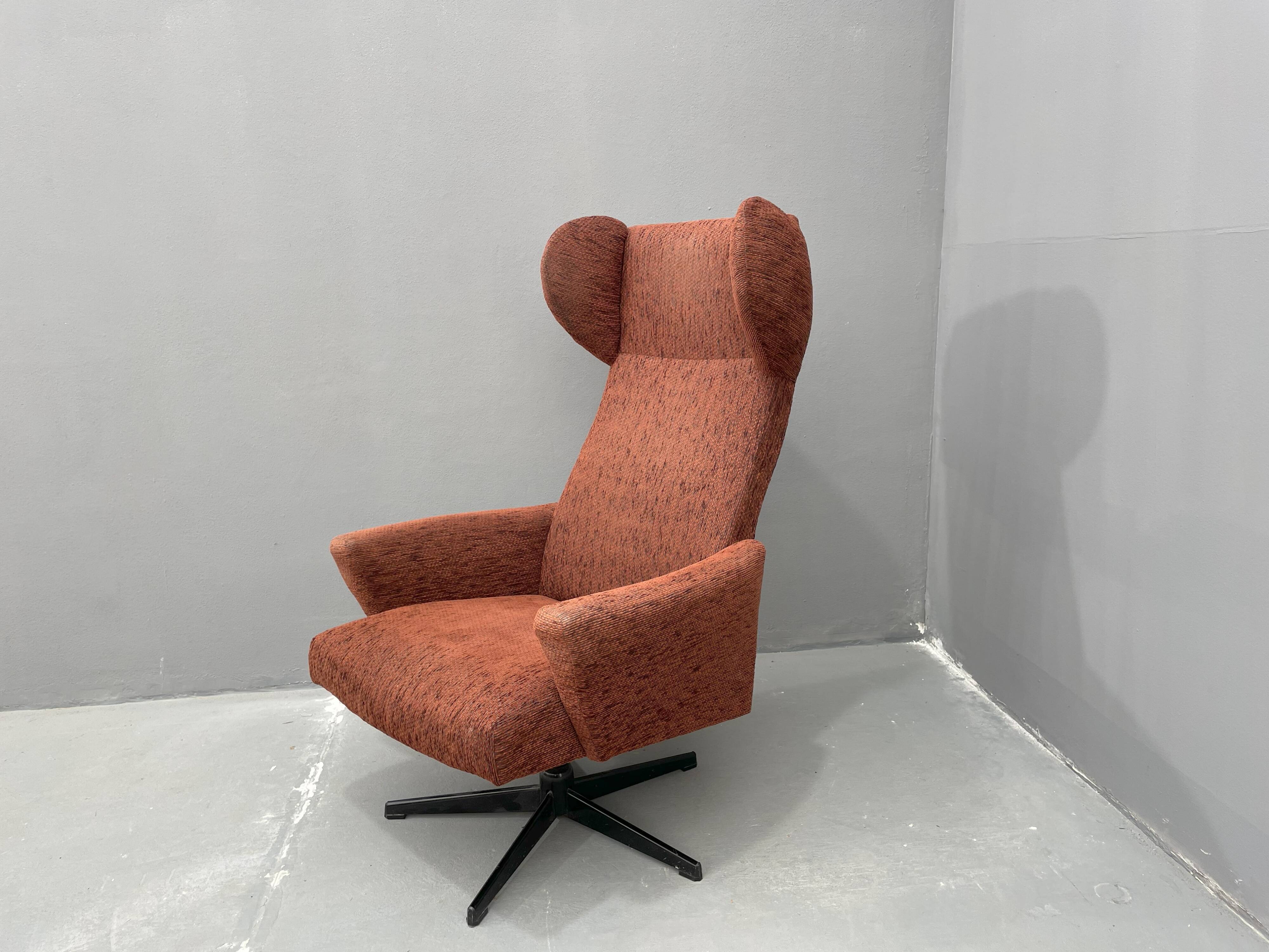 Fauteuil pivotant d'Europe de l'Est de Drevotvar, Tchécoslovaquie, années 1970