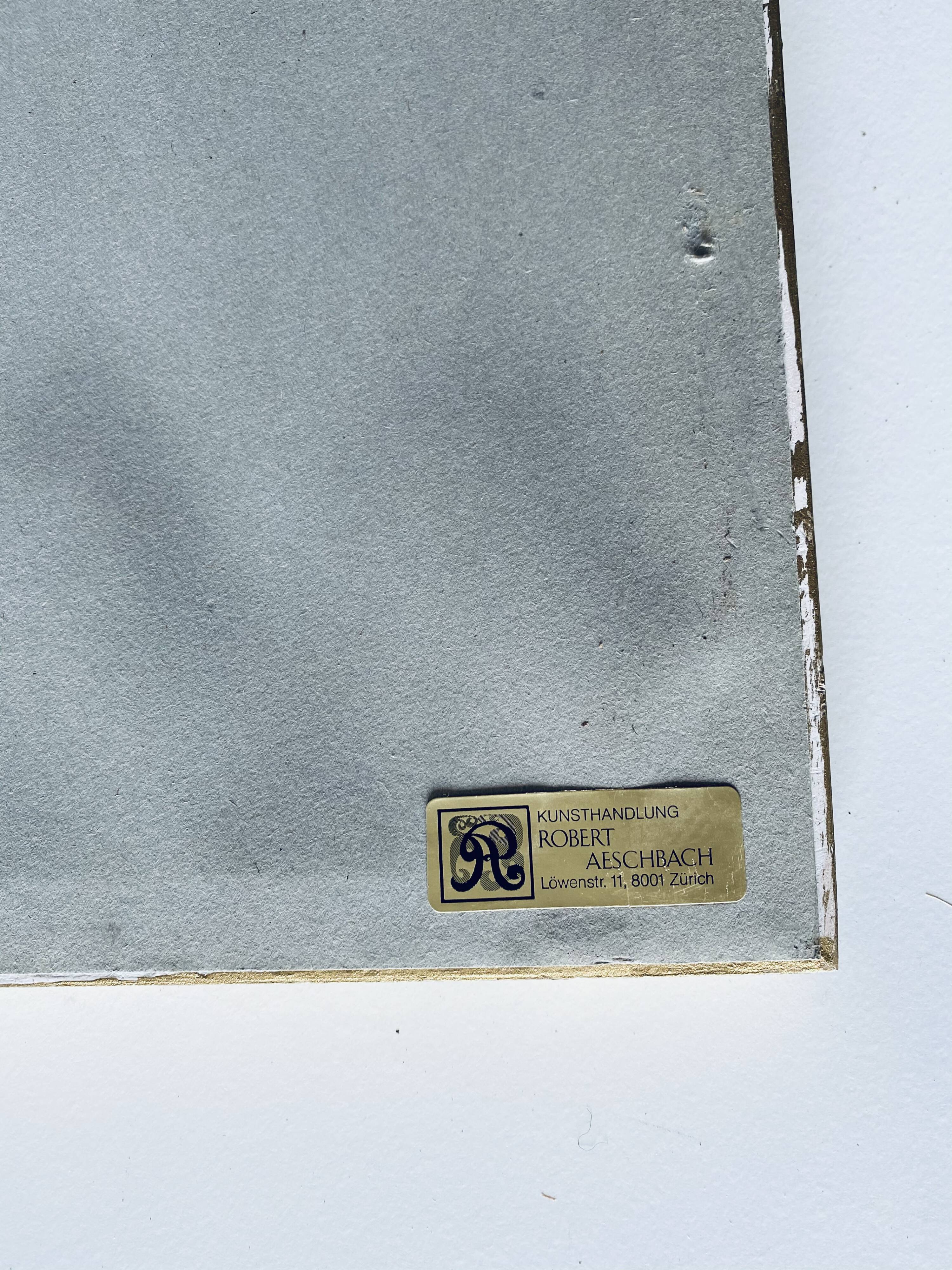 Botanical engraving framed