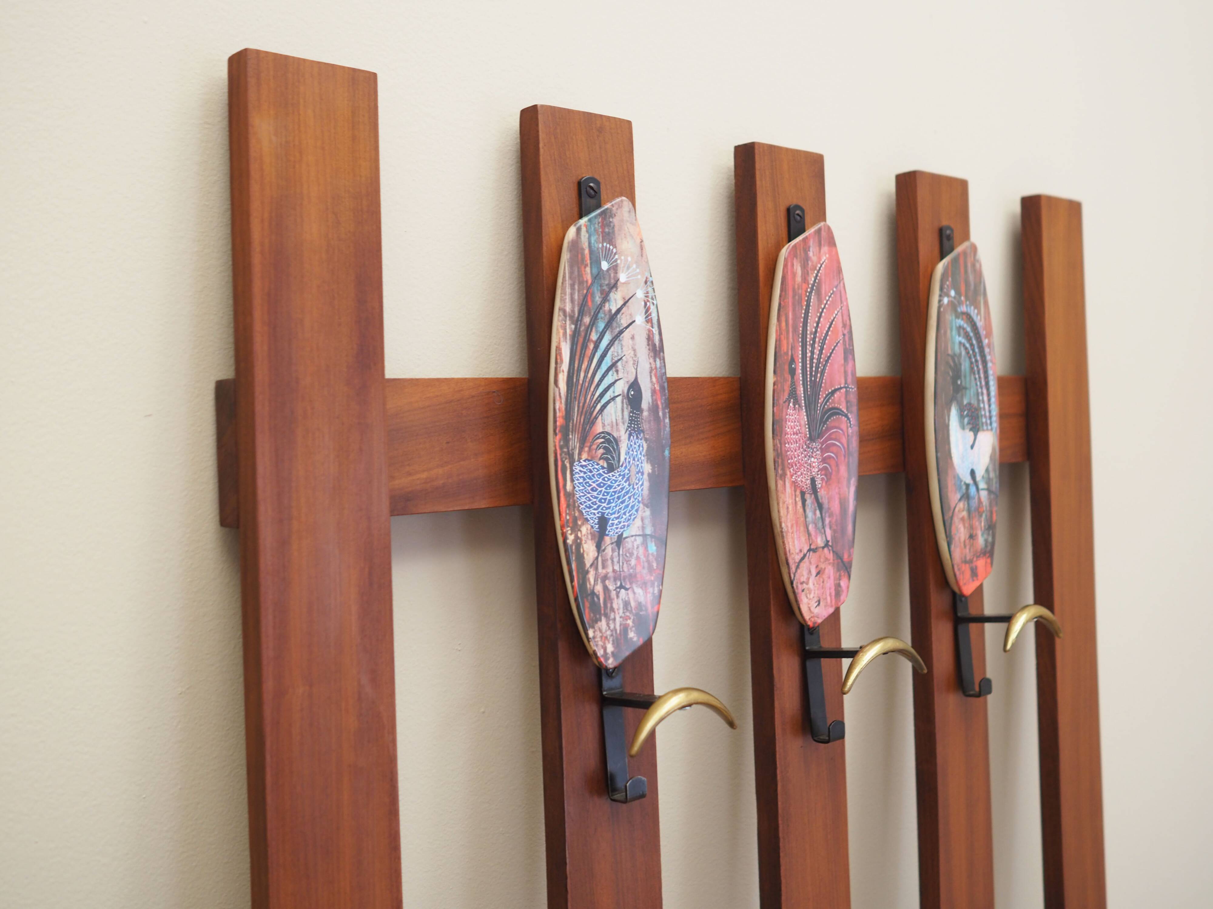 Teak hanger, Danish design, 1970s, production: Denmark