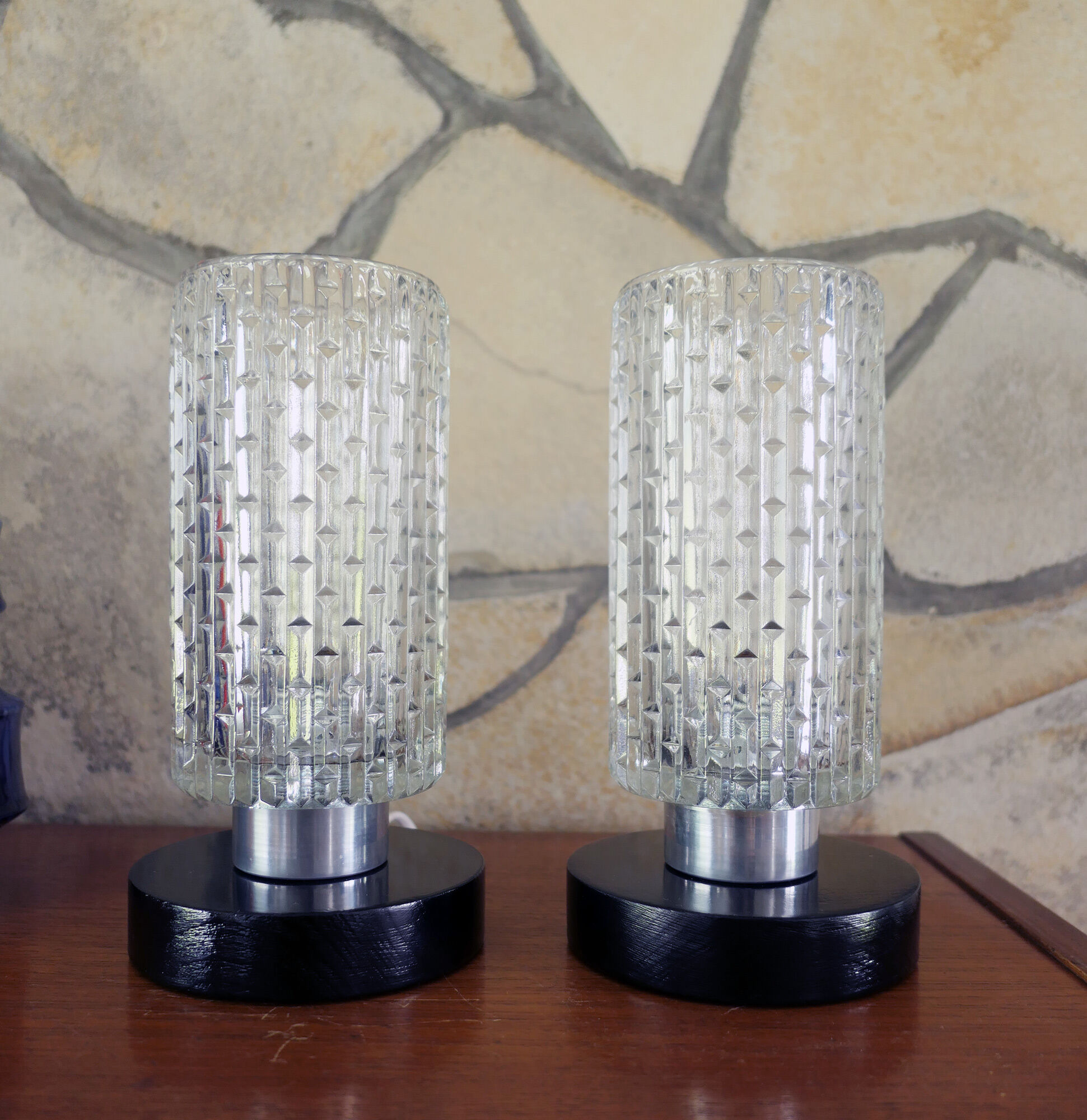Paire de lampes de table ou chevet 1960's