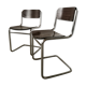 Pair of cantilever chairs from the 80s bauhaus style