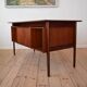 Mid-Century Danish Executive Teak Floating Desk, 1960s.