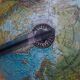 Globe terrestre Scan Globe Danemark 1986