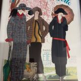 Fashion painting 1924 At Galeries Lafayette