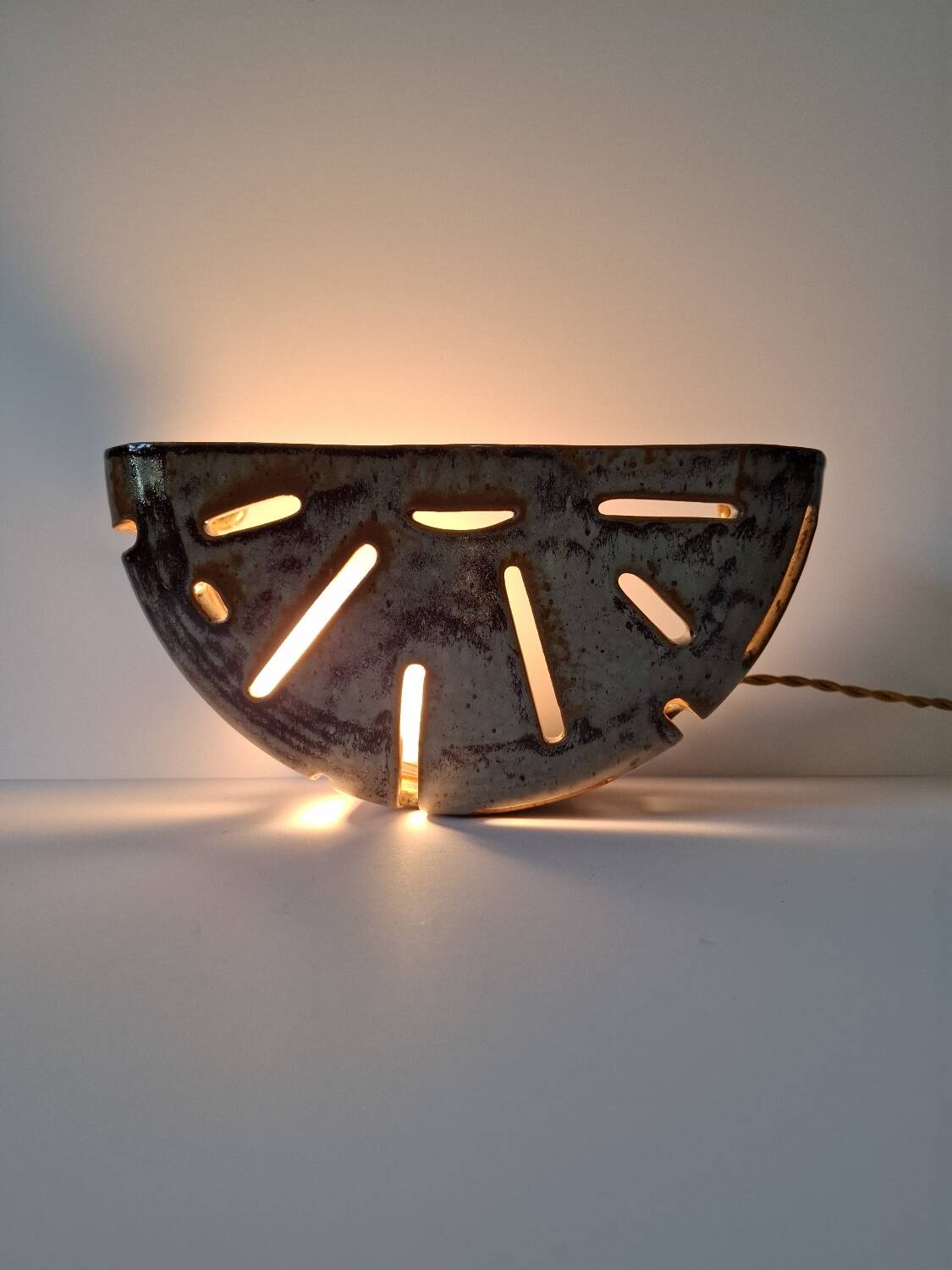 Ceramic wall light F.Comte