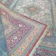 Ancient Persian Oriental rug handmade Tebriz 1.74 x 1.25 m