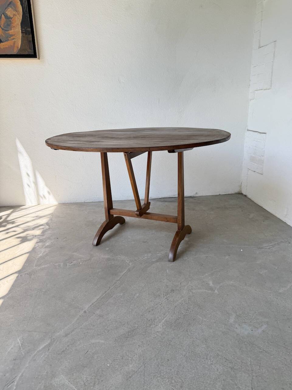 1950s oak winegrower's table