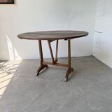 Table de vigneron en chêne, 1950