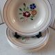 Set of 6 hollow plates Luneville model Chantilly