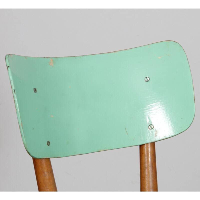 Vintage wooden chair produced by Ton, 1960s