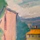 Swedish Modernism oil  landscape by I. Broberg
