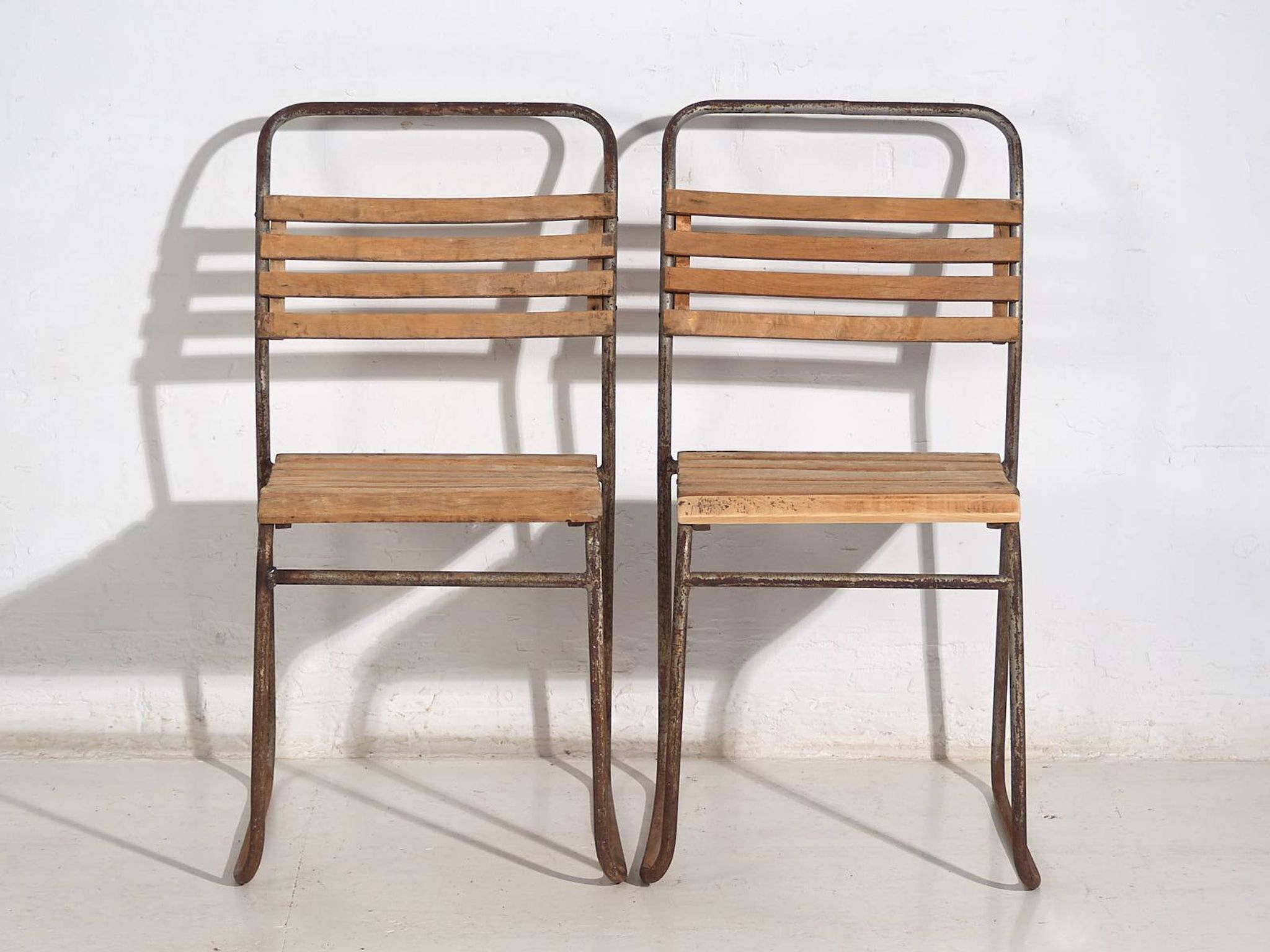Antique garden chairs (circa 1920). Set of 4 pieces #2