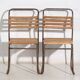 Chaises de jardin anciennes (vers 1920). Ensemble de 4 pièces #2