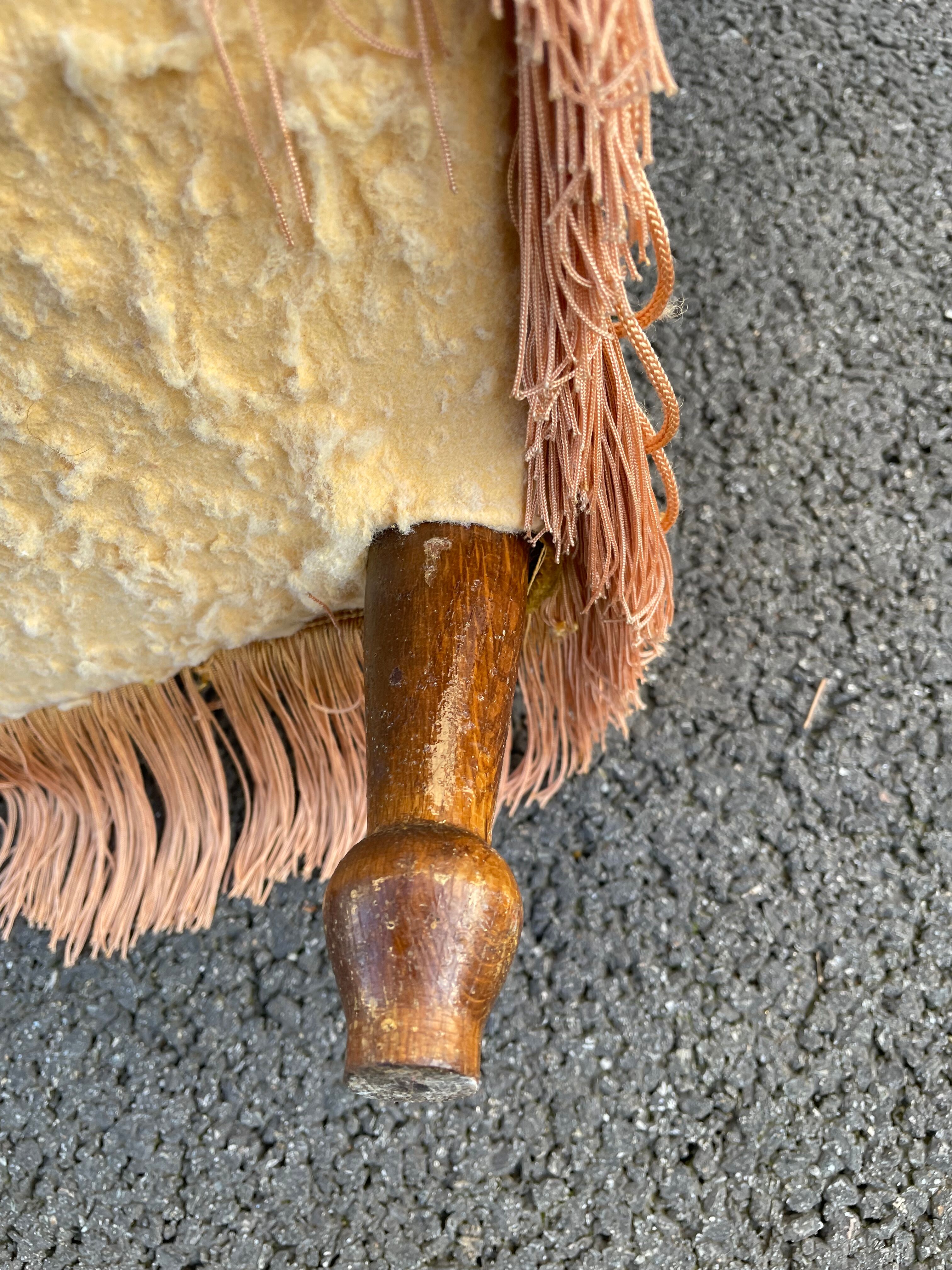 Padded golden yellow velvet toad