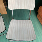White Formica chairs