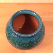 Vase boule Bitossi Aldo Londi Rimini Blue