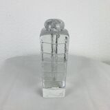 Glass block vase for Walther Glas 1960