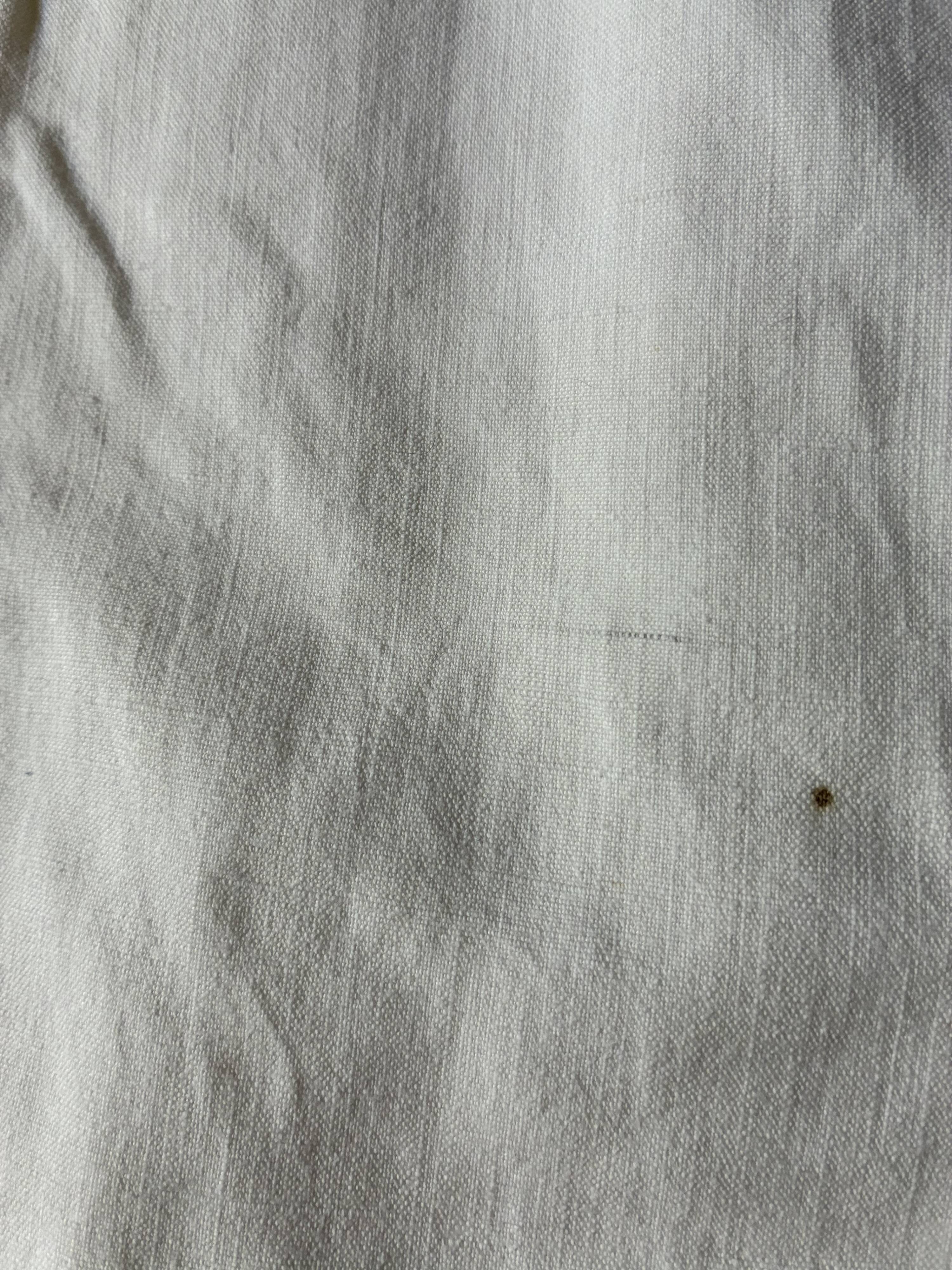 Old linen cloth marked MTM