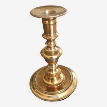 Gilt bronze candle holder