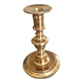 Gilt bronze candle holder