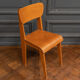 Chaise en bois cintré 1960 bureau travail français