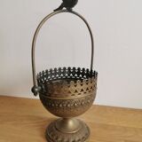 Silver metal pot cover