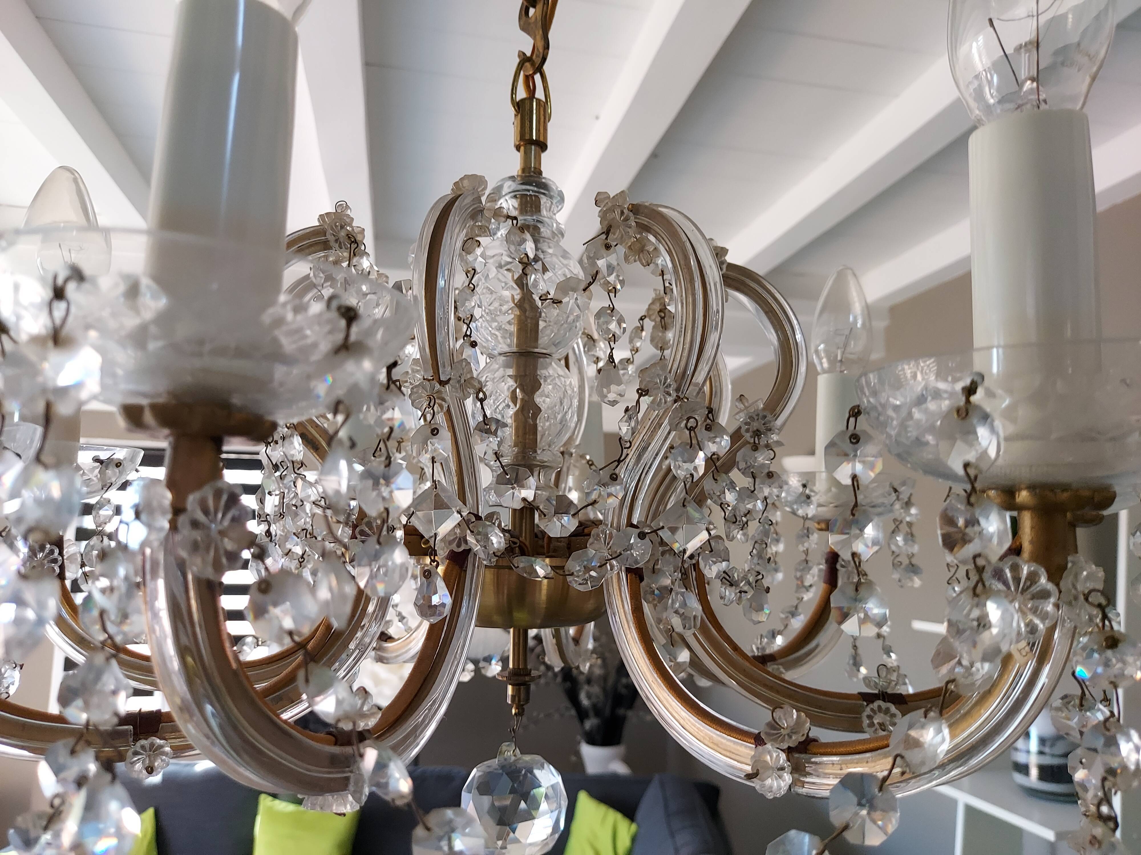 Venetian chandelier 8 Murano fires