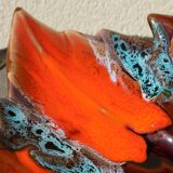 Vallauris fruit bowl in the shape of a leaf