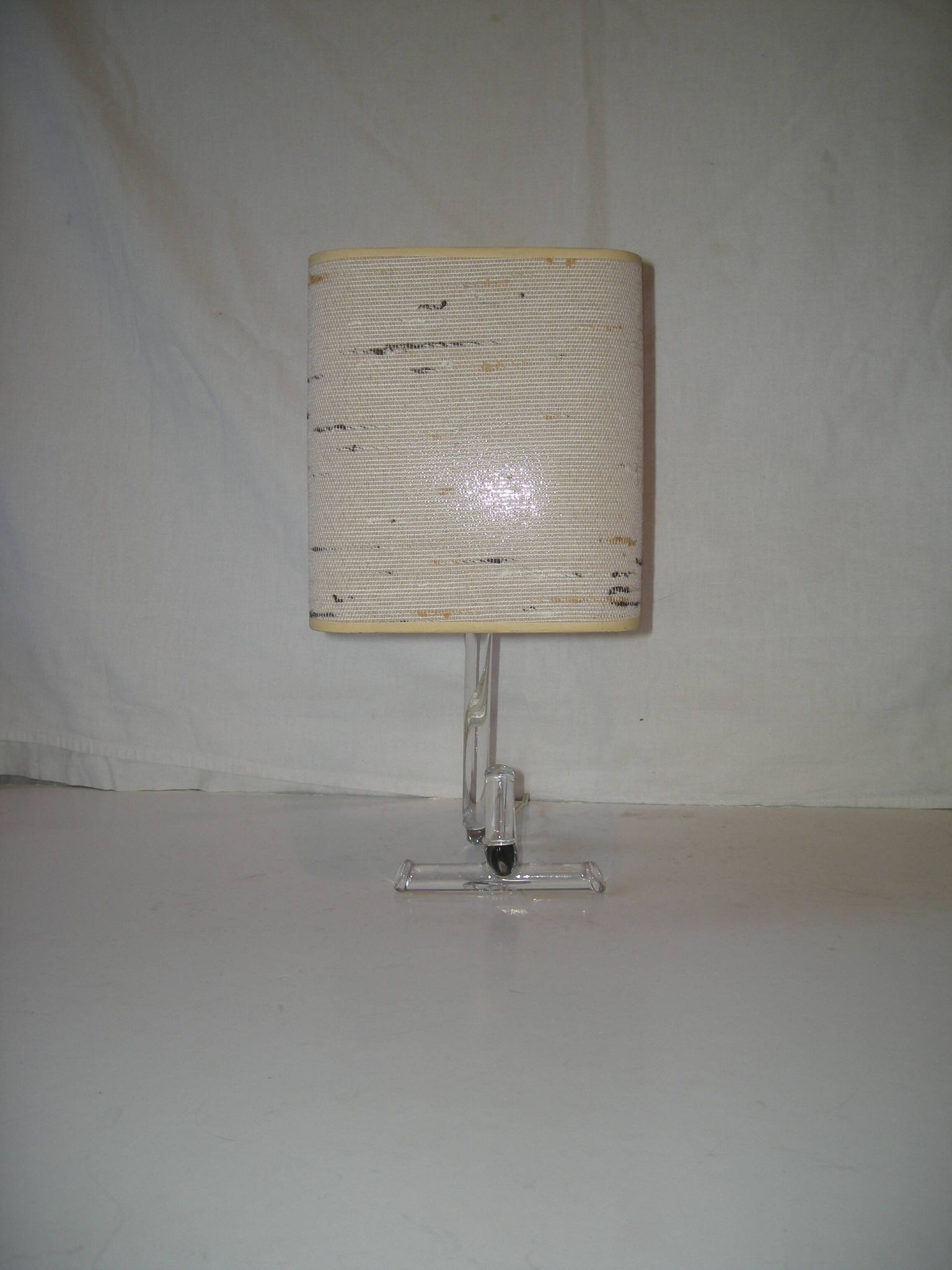 Lampe en verre des années 50