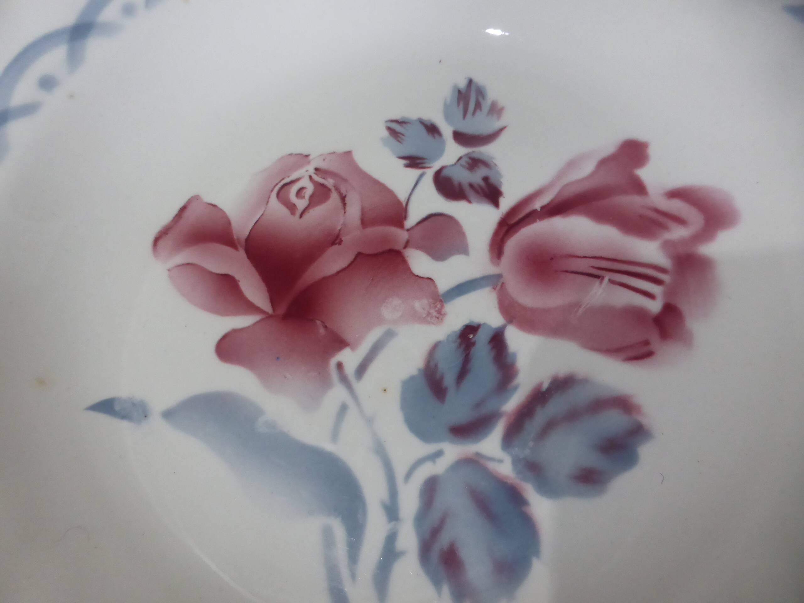 1 vintage soup plate from Digoin Sarreguemines