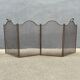 Antique 19th-century fireplace screen, Napoleon III spark guard