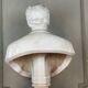 Male bust in white statuary marble, Carrara circa 1900