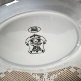 2 porcelain dishes Manufacture double gold line hand-painted