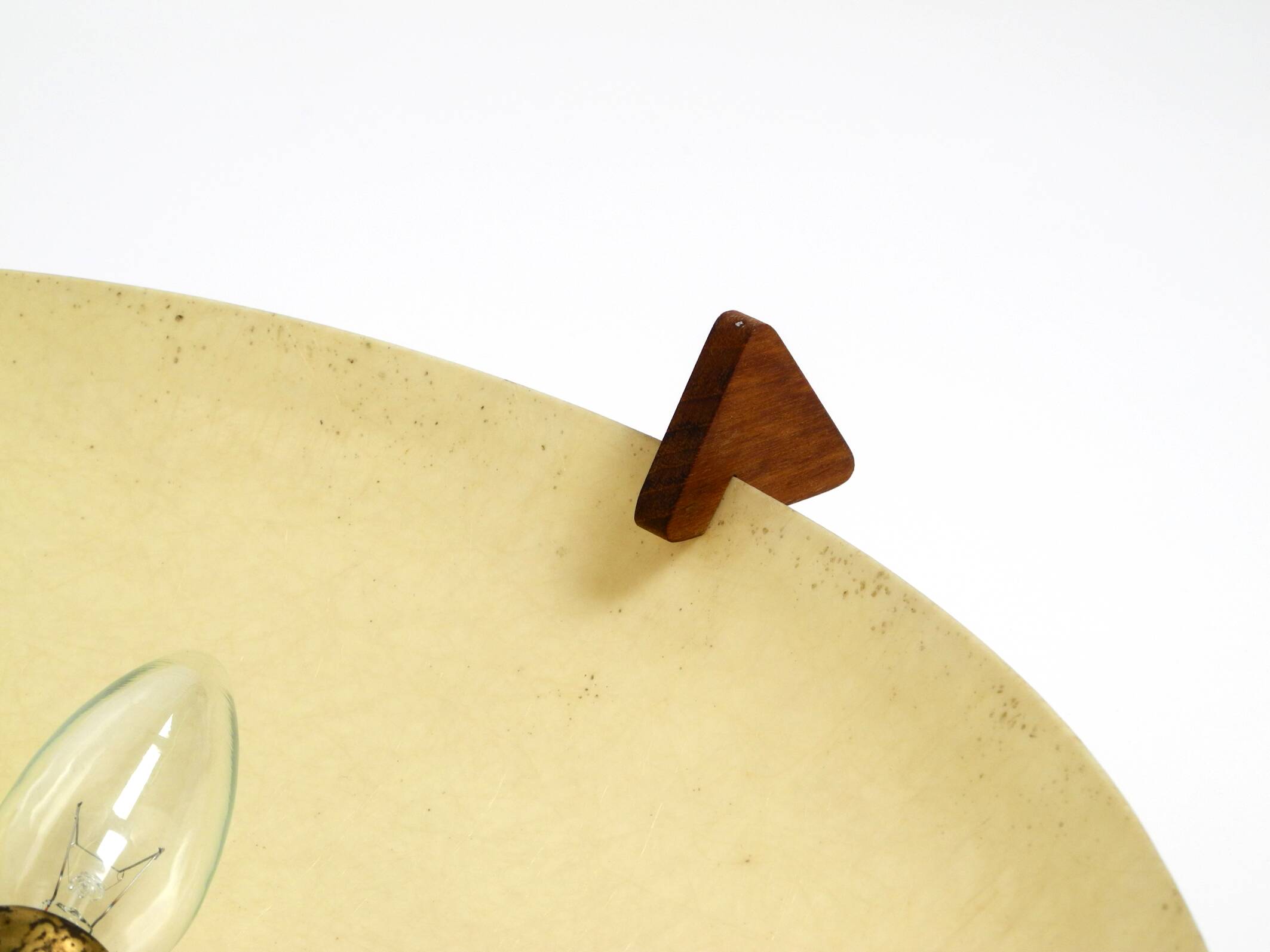 Beautiful original Mid Century Modern fiberglass ceiling or wall lamp