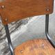 Lot 10 chaises industrielles école dépareillées vintage mullca tube & bois