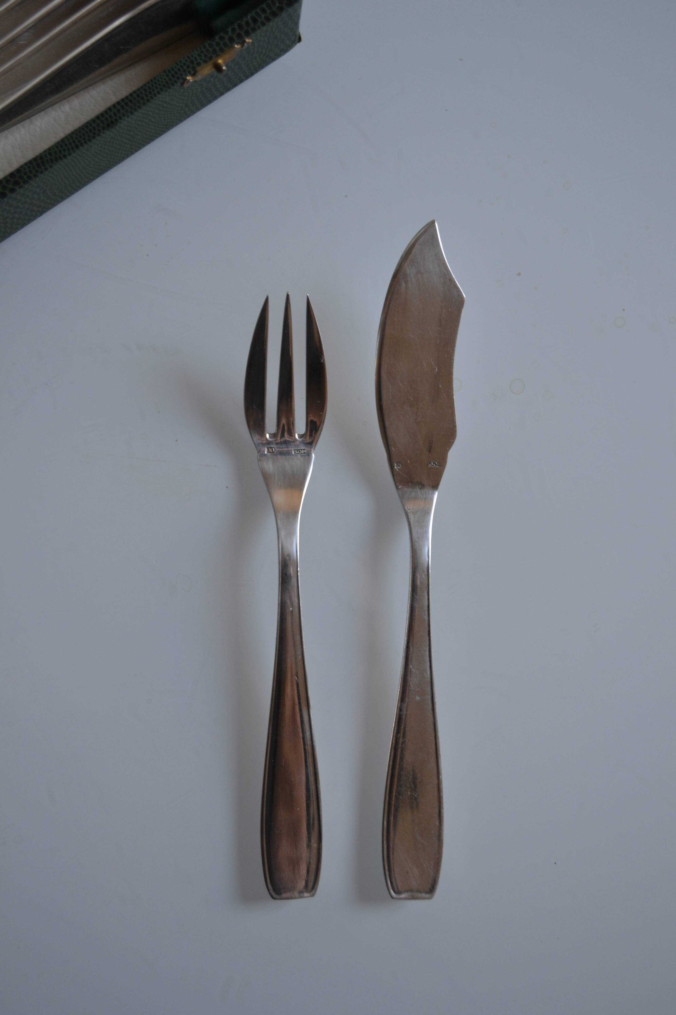 SOH 24-piece silver-plated fish set