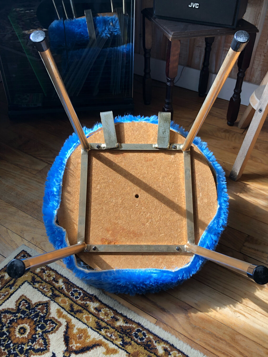Moumoute chair 70 ́s pelfran sky blue