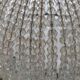 Ceiling lamps gilded brass basket and glass bead tassels