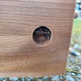 Pair of beds with twin box springs attributed to Maison Regain elm burl