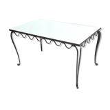 1930s wrought iron dining table