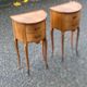 Pair of Louis XV bedside tables in wood and marquetry with drawers