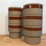 Lot of 6 sandstone cups